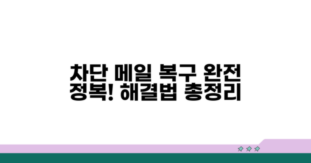 차단된 메일 되돌리기 전략