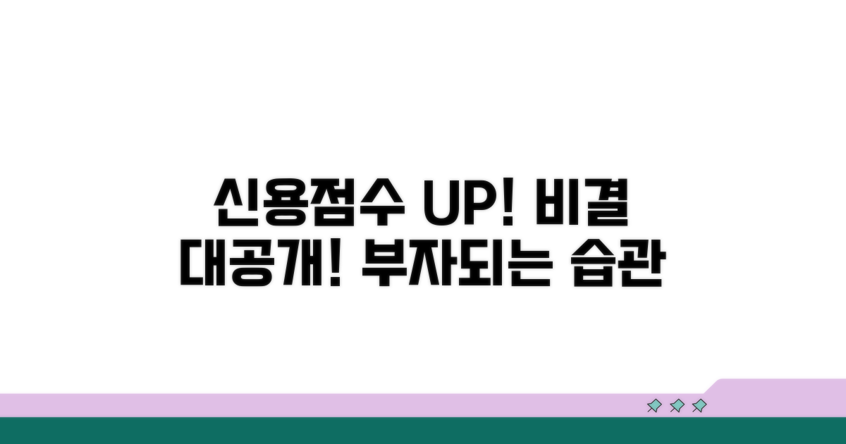 신용점수 꾸준히 올리는 비법