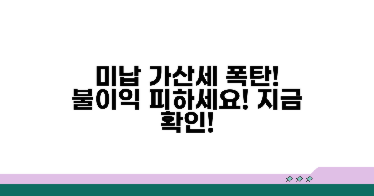 미납 시 가산세와 불이익