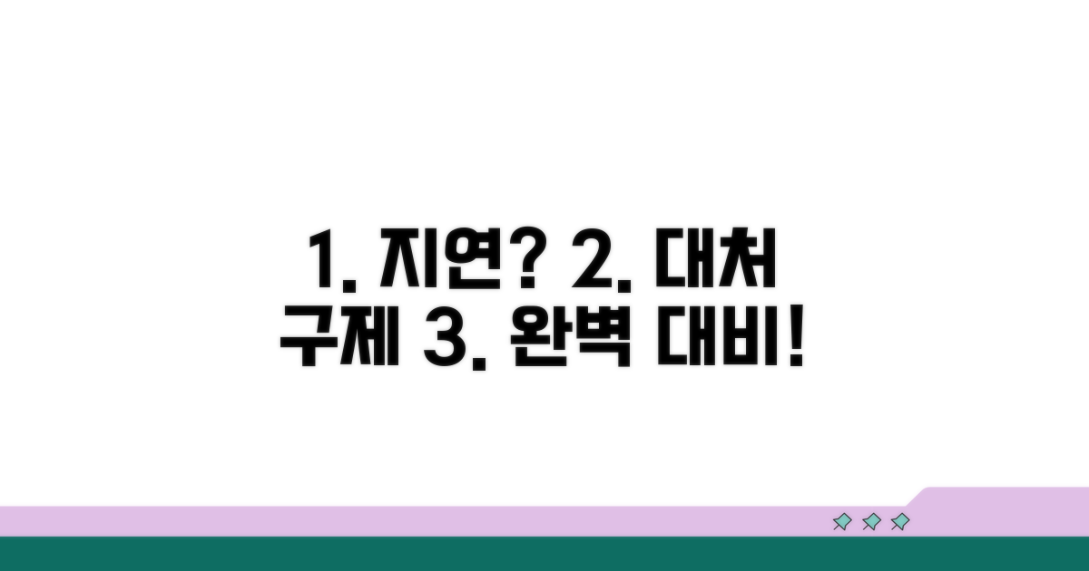 지연 시 대처법과 구제 방법