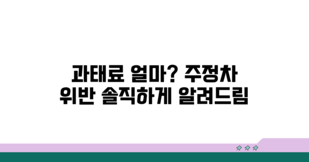 주정차 과태료, 얼마부터 시작될까?