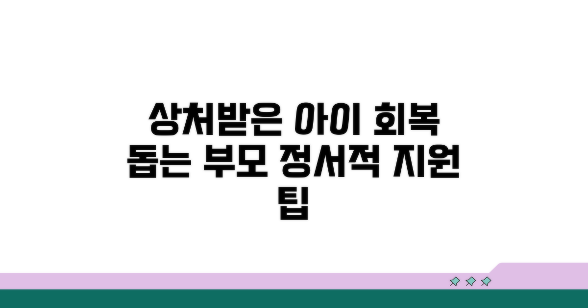 상처받은 아이, 회복을 위한 부모의 역할