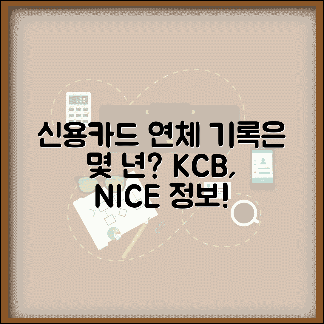 신용카드 연체 몇년 기록 남나 | 카드 연체정보 KCB NICE 등록 기간