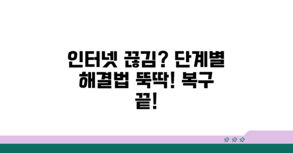 단계별 인터넷 연결 장애 극복 가이드