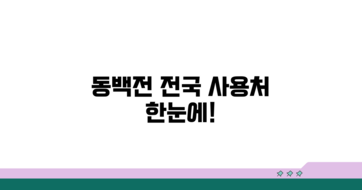 지역별 동백전 사용처 한눈에 찾기