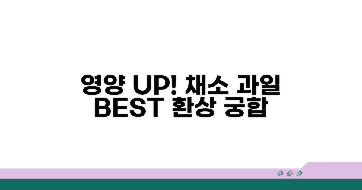 영양 UP! 채소 과일 최고의 궁합