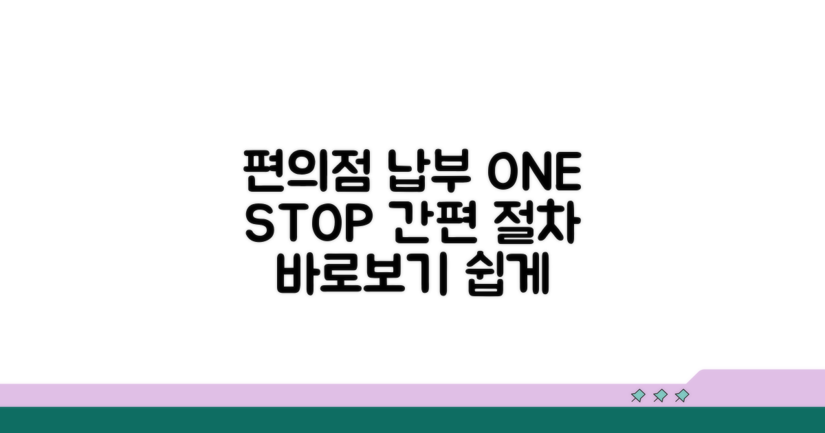 편의점 납부 절차 한눈에 보기