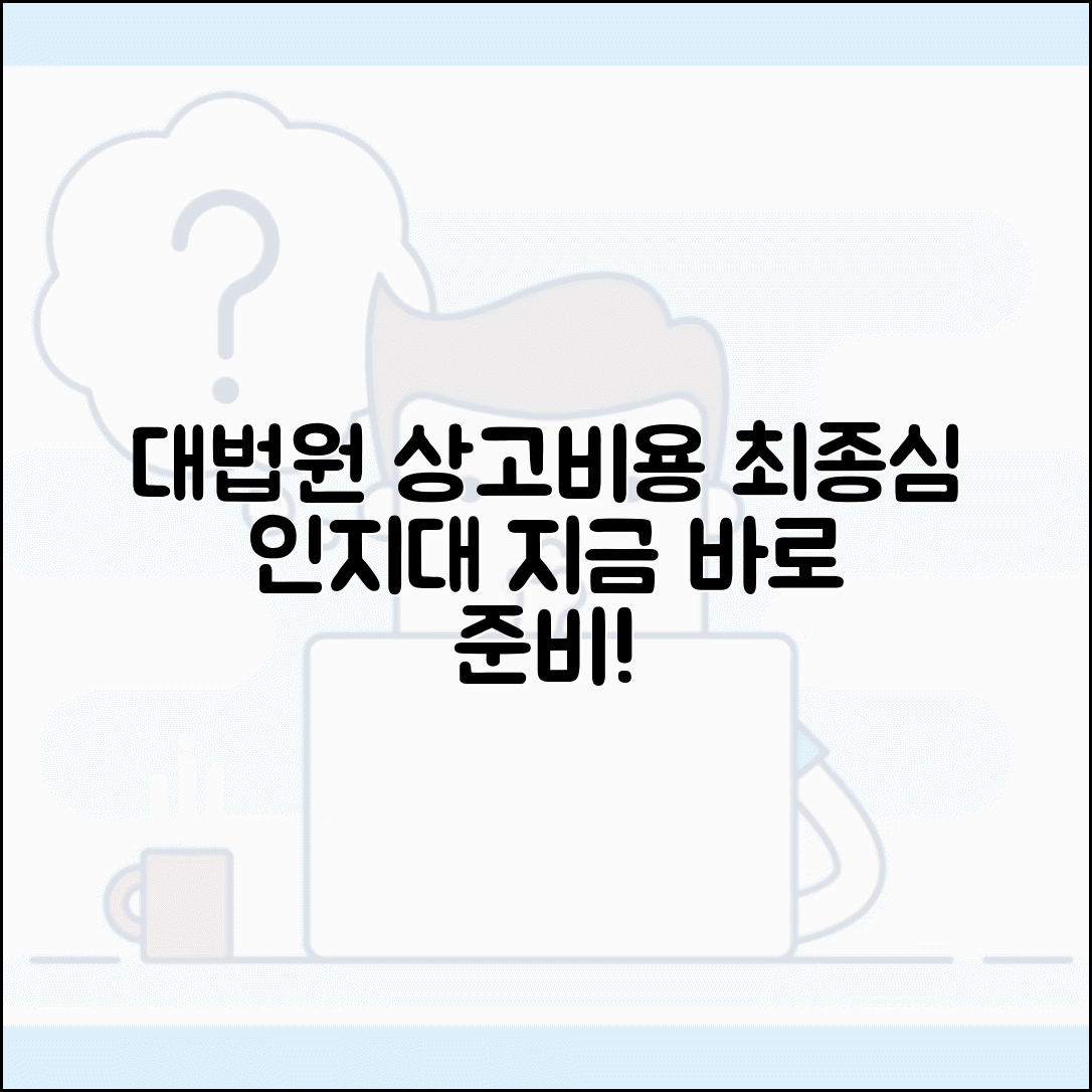 대법원 상고 인지대 준비하기 | 최종심 진행 시 필요 비용 안내