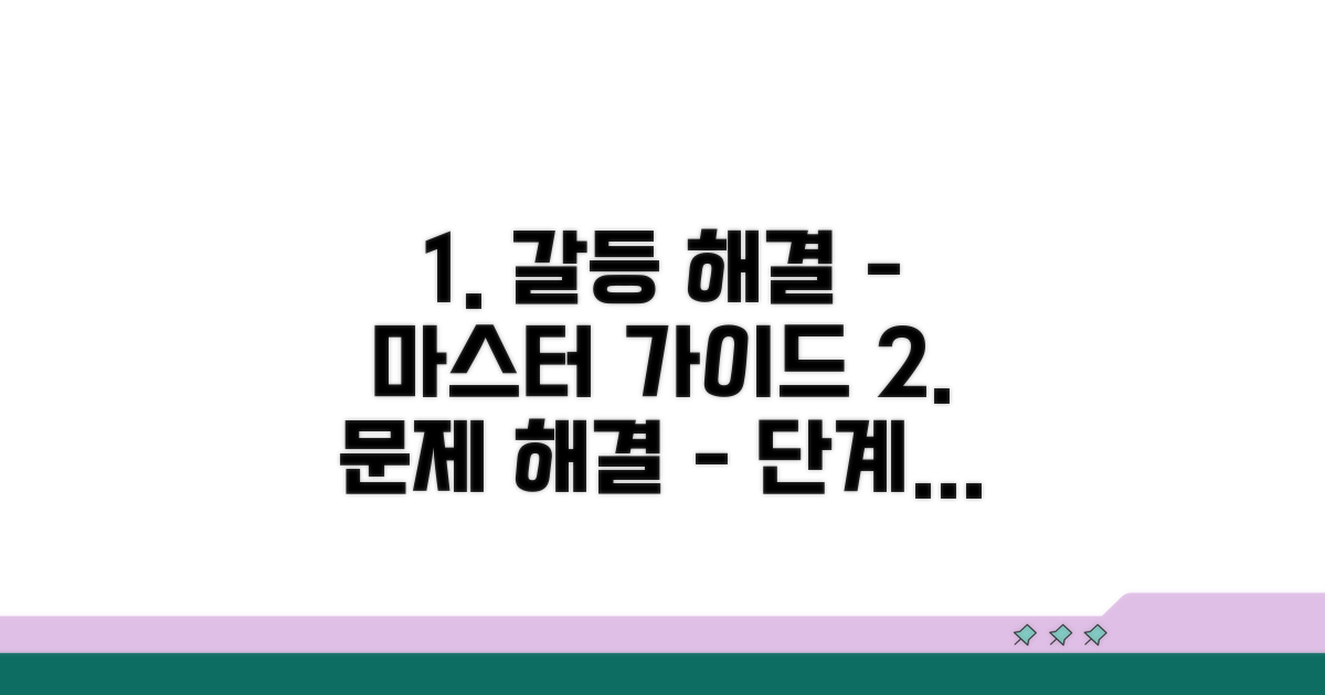 분쟁 해결을 위한 단계별 가이드