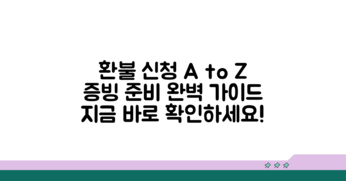 증빙 자료 준비와 환불 신청 방법