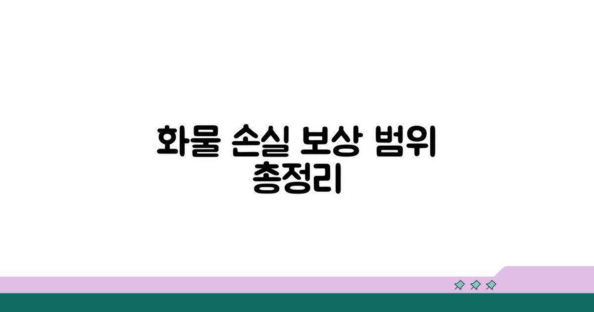 화물 손실 보상 범위 총정리