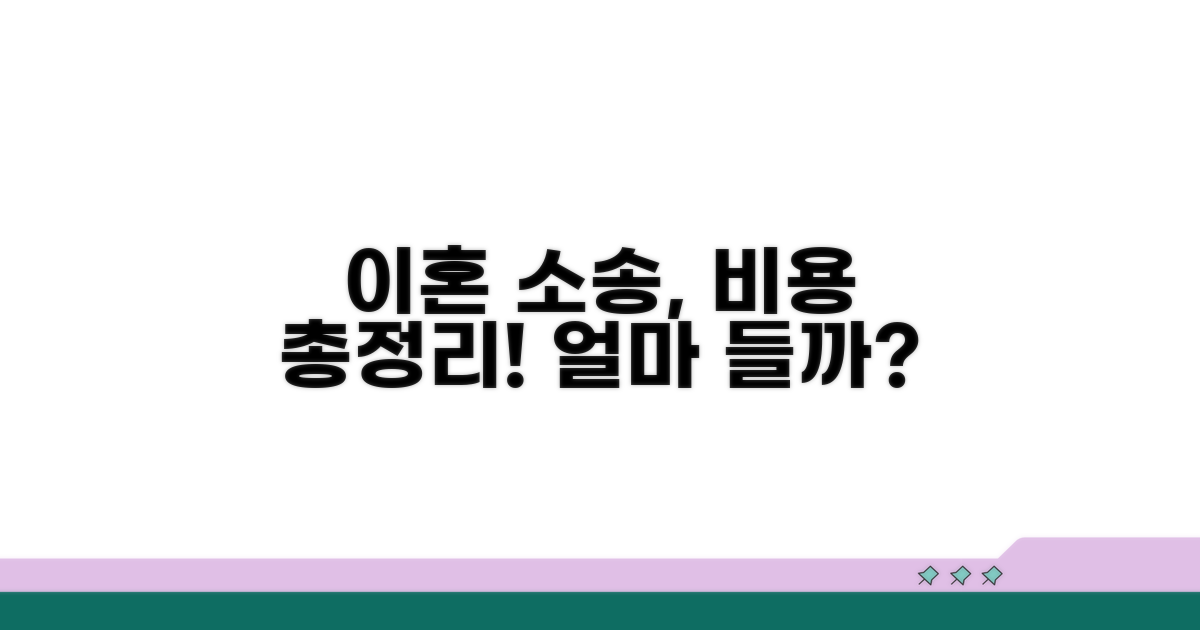 이혼 소송 비용, 예상 금액 총정리