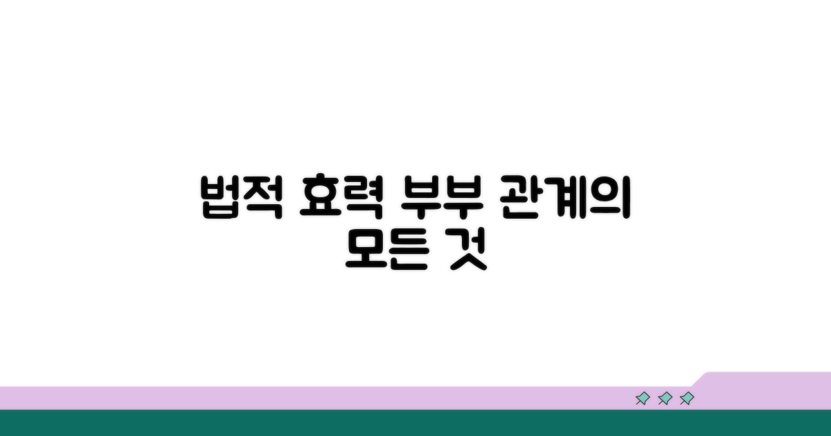 법적 효력과 부부 관계