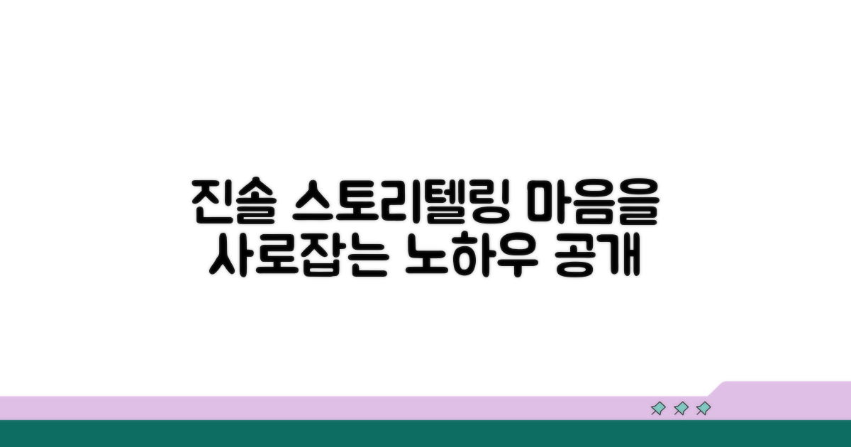 진솔함 담은 스토리텔링 노하우