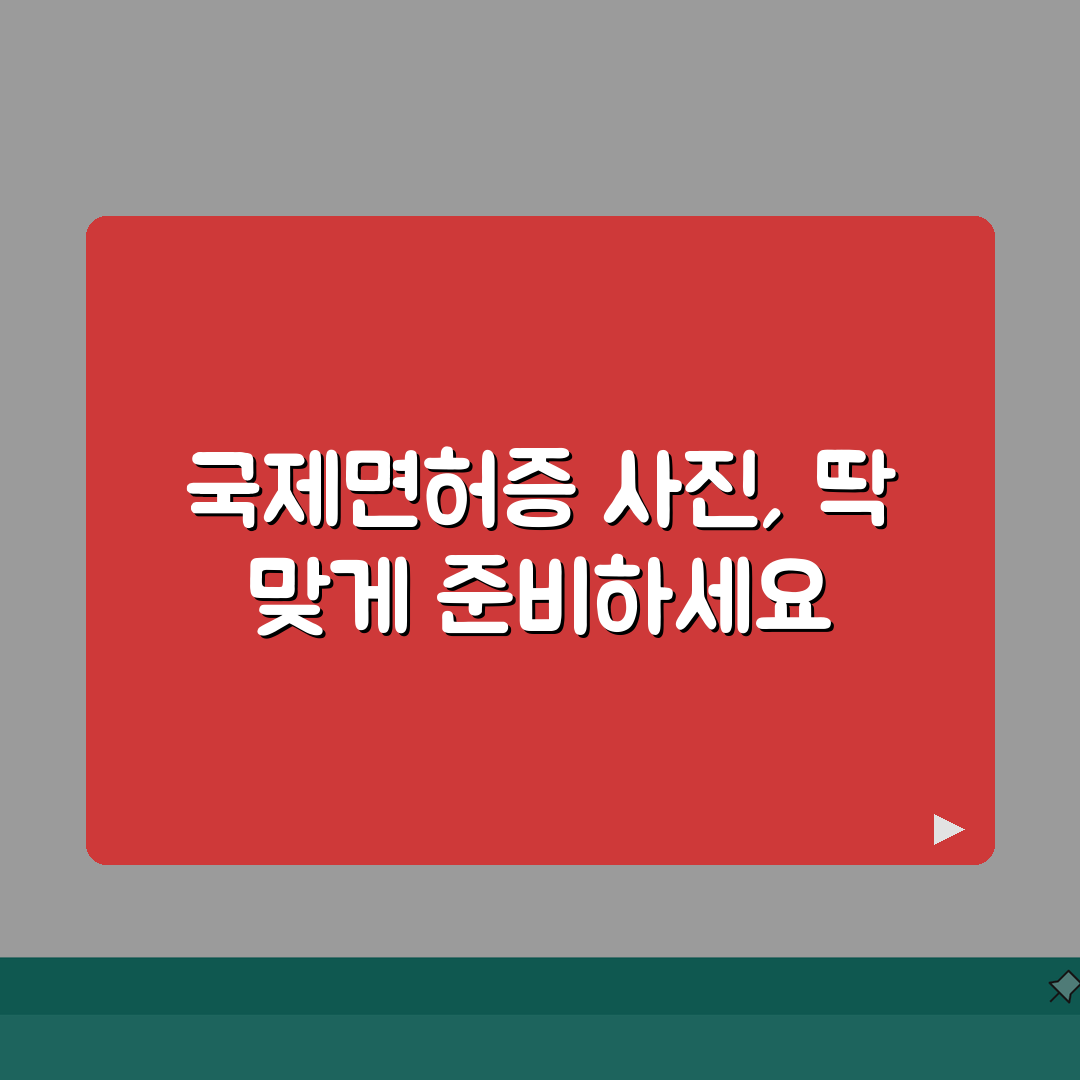 국제운전면허증 사진규격 완벽정리 | A to Z 규정에 맞는 사진 준비방법 7단계