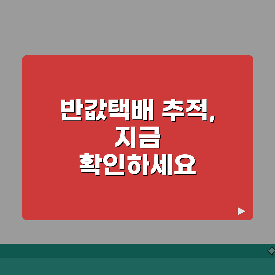 반값택배 운송장번호 조회 | 배송추적과 도착예정일 확인방법 총정리: 7단계 핵심 가이드